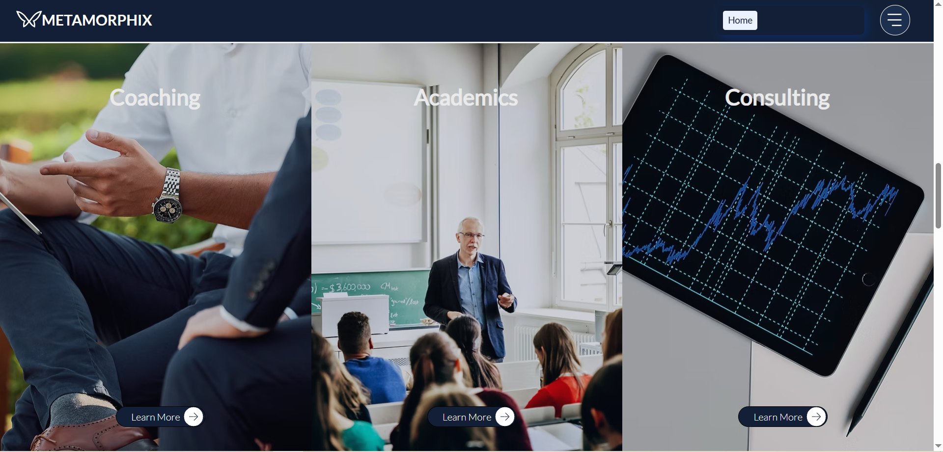 Metamorphix India website