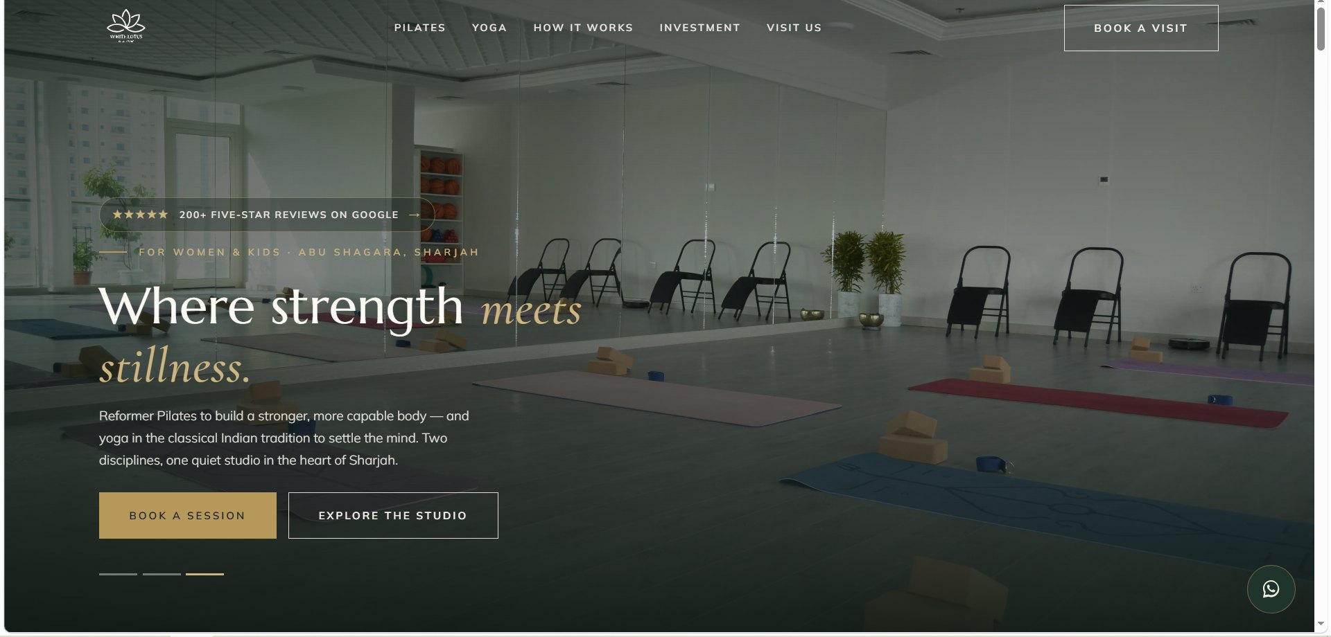 White Lotus Yoga Center website